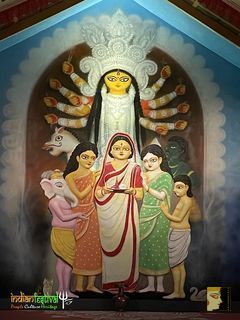 Badamtala Ashar Sangha Durga Puja in 2022.
