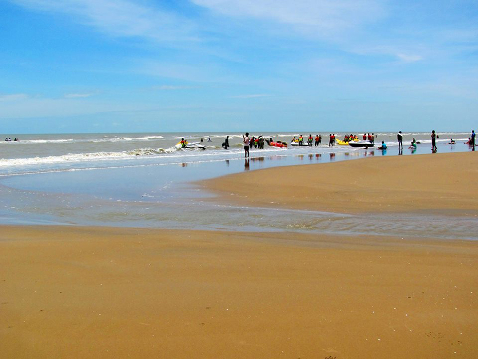 Tourist place in Mandarmani, West Bengal.